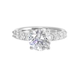 Ivory Glow Diamond Semi-Mount Ring
