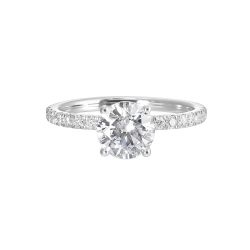 Hidden Halo Grace Semi-Mount Ring .38CTW