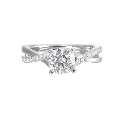Twist of Eternity Semi-Mount Ring .16CTW