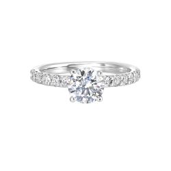 Classic Sparkle Solitaire Semi-Mount Ring .40CTW