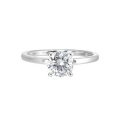 Classic Grace Hidden Halo Solitaire Semi-Mount Ring .06CTW