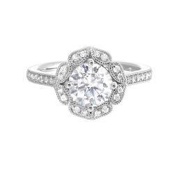 Blooming Eternity Semi-Mount Ring .23CTW