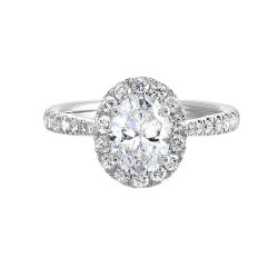 Bold Elegance Oval Semi Mount .52CTW