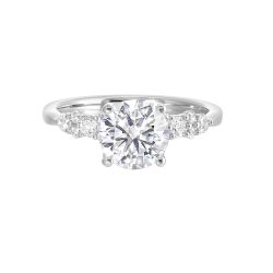 Lustrous Radiance Solitaire Semi Mount .36CTW