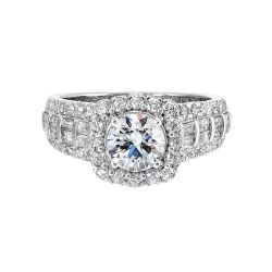 Modern Cushion Grandeur Semi Mount 1CTW