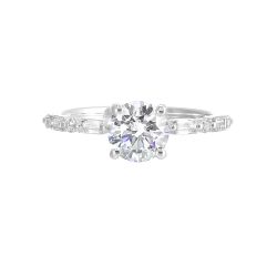 Radiant Harmony Solitaire Semi-Mount Ring .25CTW