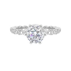 Pure Radiance Solitaire Semi-Mount Ring .40CTW