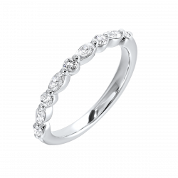 14k White Gold Lab Grown Wedding Ring