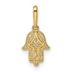 Clean Echo Regal Stream 14k Hamsa Pendant