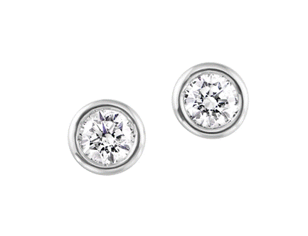 14k Gold and Diamond Earrings